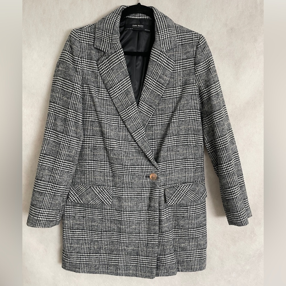 Zara plaid coat